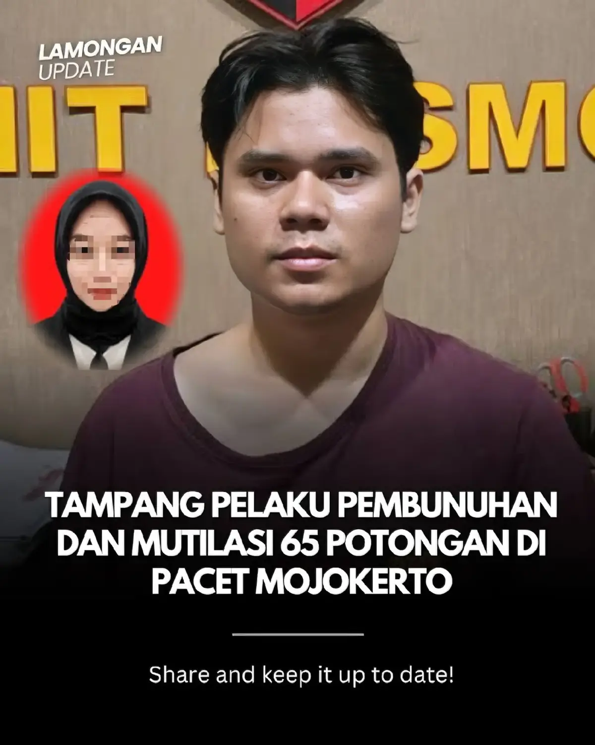 Kasus Mutilasi di Mojokerto: Alvi Maulana Bunuh dan Potong Pacarnya Jadi Ratusan Bagian Mojokerto – Alvi Maulana (24) tega membunuh dan memutilasi pacarnya, TAS (25), warga Lamongan. Keduanya sudah berpacaran sekitar 5 tahun dan tinggal bersama di sebuah kos di Jalan Raya Lidah Wetan, Lakarsantri, Surabaya. Kronologi Kejadian Minggu (31/8), pukul 02.00 WIB Alvi menusuk leher kanan TAS dengan pisau dapur hingga korban tewas kehabisan darah. Korban lalu dibawa ke kamar mandi kos untuk dimutilasi. Alvi menggunakan pisau daging, gunting dahan, dan alat pengasah untuk memotong tubuh korban menjadi ratusan bagian. Pembuangan Jasad Pukul 04.00 WIB: Sebagian potongan jasad dikemas dalam tas merah dan dibawa Alvi dengan motor matik ke Pacet, Mojokerto. Pukul 05.30 WIB: Potongan tubuh disebar di semak-semak Dusun Pacet Selatan. Polisi menemukan 65 potongan jasad di lokasi, terdiri dari jaringan otot, kulit kepala, rambut, telapak tangan kanan, dan telapak kaki kiri. Temuan di Kos Tersangka Tulang, tengkorak, otak, dan mata korban disimpan di kamar kos. Polisi menemukan: 8 potongan tulang paha, 239 pecahan tulang tengkorak, 22 gigi korban, Tulang tengkuk, tulang tangan, dan tulang kaki yang dikubur di depan kos. Seluruhnya dibawa ke RS Bhayangkara Pusdik Sabhara untuk pemeriksaan forensik. Pengungkapan Kasus Kasus terungkap Sabtu (6/9), pukul 10.30 WIB ketika seorang warga, Suliswanto (30), menemukan potongan telapak kaki saat mencari rumput. Anjing pelacak Polda Jatim menemukan potongan telapak tangan kanan yang memudahkan identifikasi korban melalui sistem Mambis. Sekitar 14 jam kemudian, polisi menangkap Alvi di kosnya. Ia dilumpuhkan dengan tembakan di kedua betis karena melawan. Profil Pelaku & Korban Pelaku: Alvi Maulana, asal Labuhanbatu, Sumatera Utara, lulusan Informatika Universitas Trunojoyo Madura (UTM). Korban: TAS, warga Made, Lamongan, lulusan Manajemen UTM. source: detik.com