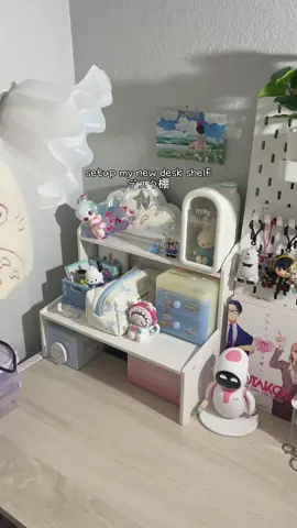 desk update!! turned out so cute 🤭🩵 #desksetup #deskdecor #deskorganization #kawaiiaesthetic #tiktokshop 