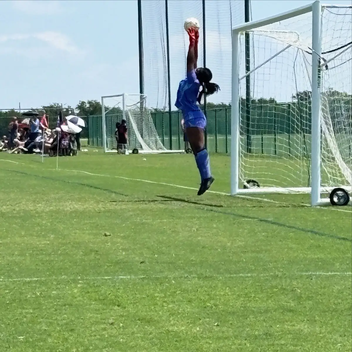 Jumping into league play with a win! #girls #d1 #athlete #goalgetters #goalkeeper      
