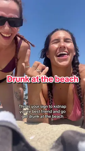 Sometimes ya just gotta go get drunk at the beach 🏖️ 😝 @madzzzzz 
