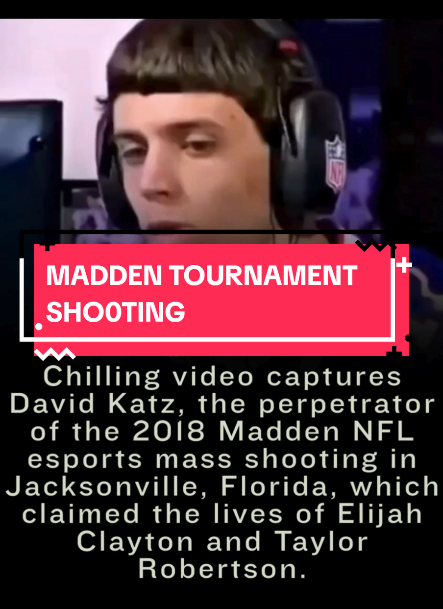 On August 26, 2018, a tragic mass shooting occurred at a Madden NFL 19 esports tournament at the GLHF Game Bar in Jacksonville Landing, Florida, where 24-year-old David Katz, a competitive gamer from Baltimore, Maryland, opened fire after losing a match. The chilling moment was captured on a Twitch livestream, showing a red laser dot on the chest of Elijah Clayton, 22, moments before Katz fired, killing Clayton and Taylor Robertson, 27, both prominent Madden players, and injuring 10 others before taking his own life. Katz, known by aliases like 