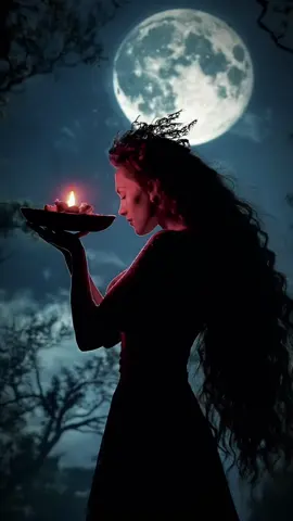 Moon offering, manifesting,  Moon Goddess offering witchy woman #witch #witchyvibes #witchtok #🕊️beautifulcreatures🕊360 #🏰thekingdomofdarkness🏰 