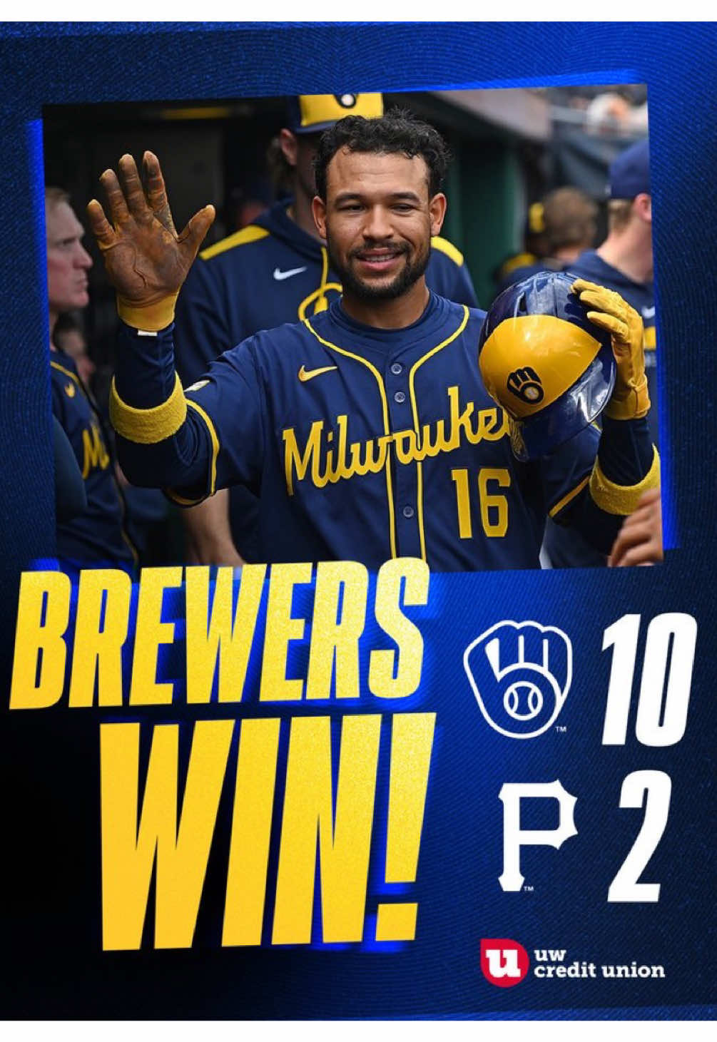 Brewers Sweep the Pirates #milwaukeebrewers #brewers #milwaukee #MLB 
