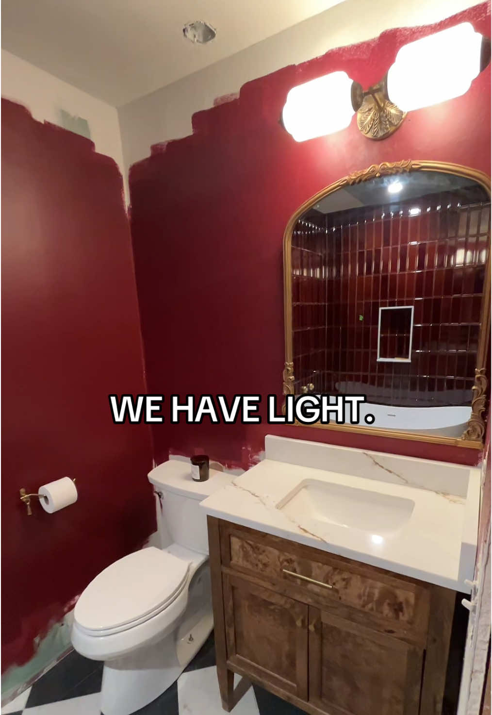 ONE STEP CLOSER!!!!  #bathroomremodel #anthropologie #DIY #fyp #homereomdel 