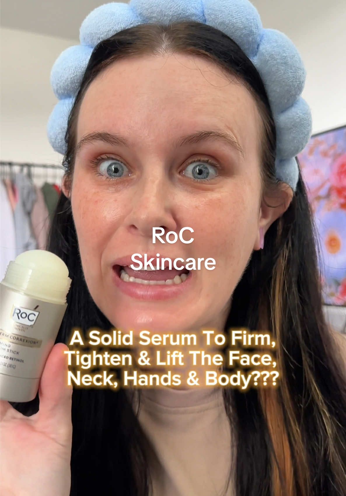 Now this I can get behind! Use it to firm, tighten & lift basically wherever you want! @RoC Skincare #rocskincare #rocfirmingserumstick #firmingserumstick #retinol #antiagingskincare 