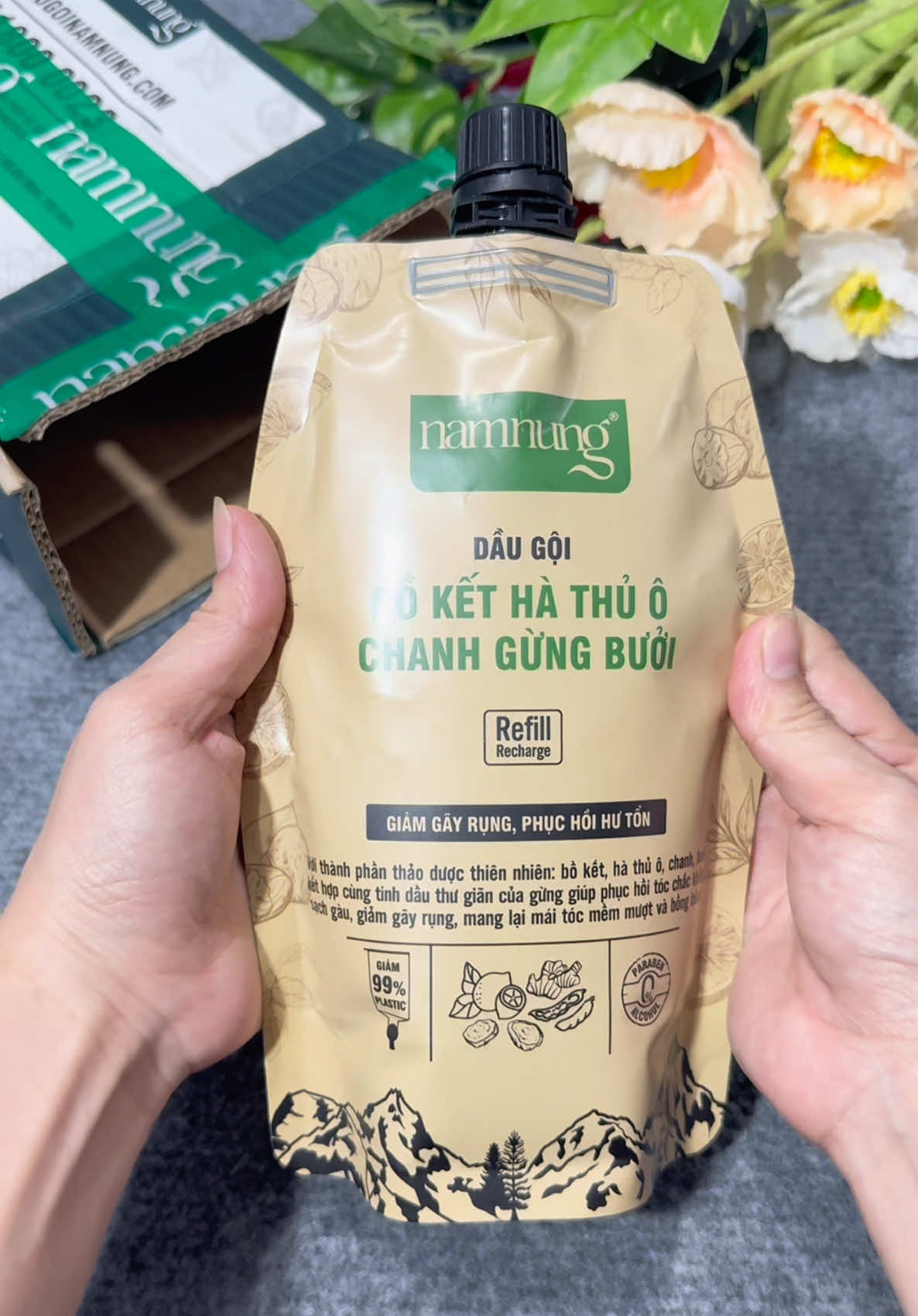 Dầu gội thảo dược namnung #daugoithaoduoc #review #viral #xuhuong #thinhhanh 