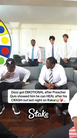 Dezz got EMOTIONAL after Preacher Quis showed him he can HEAL after his CRASH out last night on Rakai😭❤️‍🩹… #kaicenat #dezz #mafiathon3 