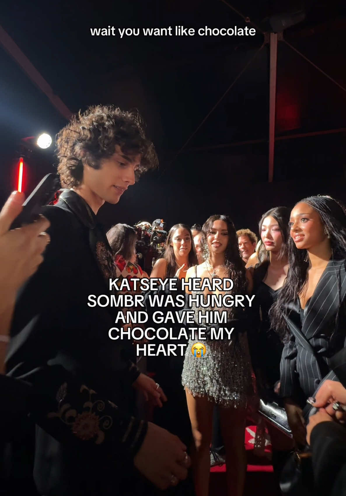 AHH SOMBR AND KATSEYE TOGETHER AT THE VMAS @sombr #sombr #katseye #vmas #mtv #redcarpet 