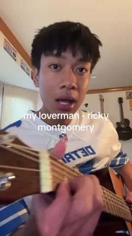 i miss my lover (2024 lions), man hi yall i missed yall im back yall sorry yall school just started yall but im back yall #guitar #cover #mrloverman #rickymontgomery #singer 