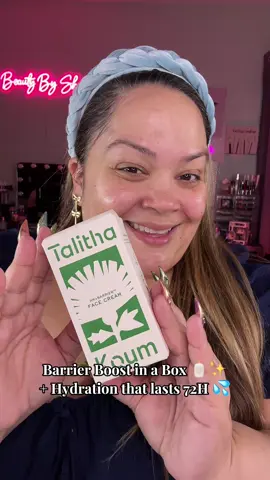 Unboxing the HM+Barrier™ Face Cream by @TALITHA KOUM US 💜 This balm-like cream is packed with HM+Barrier™ + Gceraplex™ to strengthen your skin barrier, hydrate for 72 hours, and soothe sensitivity. My skin instantly felt smoother, nourished, and perfectly prepped for makeup! ✨🧴 If you’re looking for barrier repair + hydration in one step, this might be your new go-to. 💦 #SkinBarrierCare #HydratingCream #SensitiveSkinRoutine #TalithaKoumSkincare #BarrierRepair  ”**