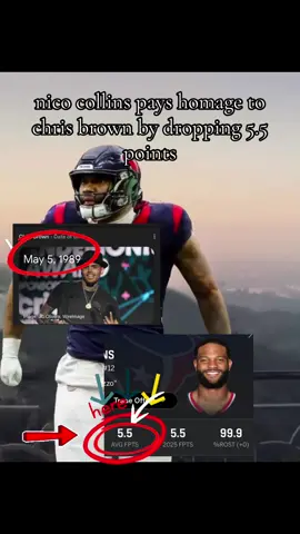 Nico Collins is so respectful! 🤩🤩#nicocollins #viggleai #nfl #chrisbrown #meme 