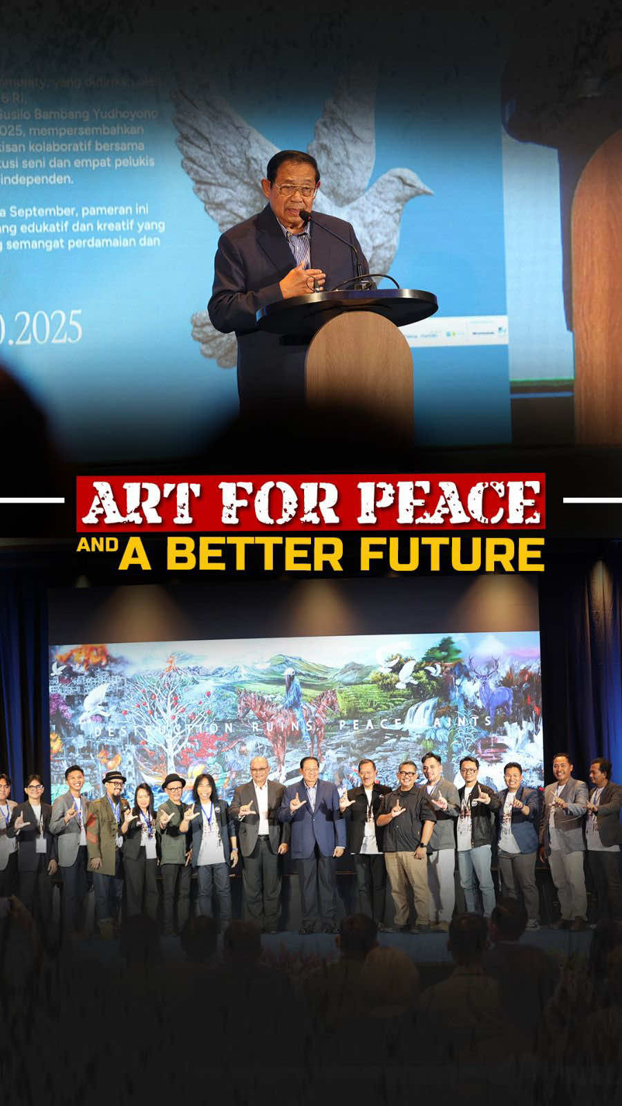 Sabtu lalu (6/8), Mentrans menghadiri pembukaan Pameran Lukisan SBY Art Community. Acara ini menjadi ruang apresiasi bagi para seniman dalam menampilkan karya terbaiknya. Sebuah momen yang tidak hanya memperlihatkan kreativitas, tetapi juga mempererat semangat kebersamaan.