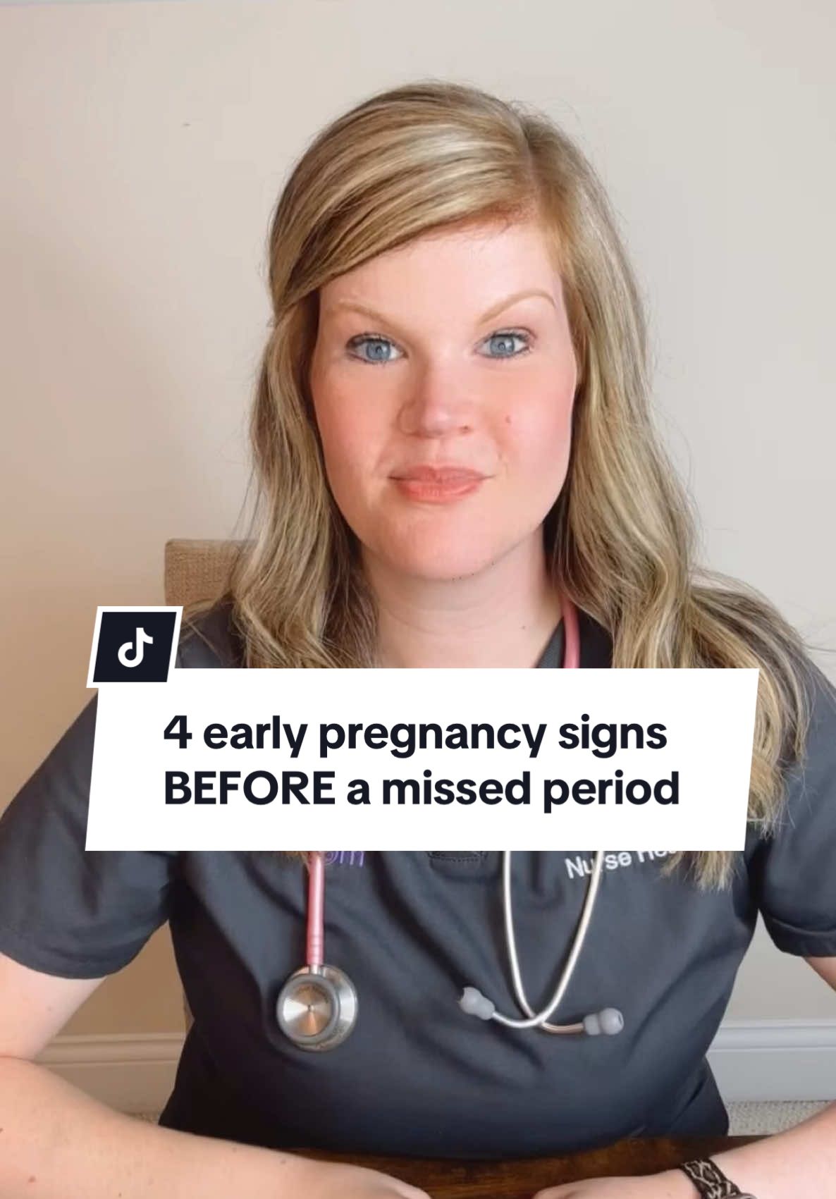 4 early pregnancy signs BEFORE a missed period. Which have you noticed?  #earlypregnancy #pregnancy #pregnancysymptoms 