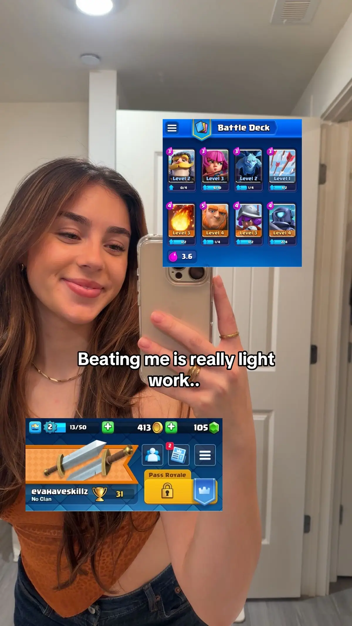 he def did not make me post this  #clashroyale #mybfisbetterthanyours #heisanerd #fyp #viraltiktok @Clash Royale @Viet-John 