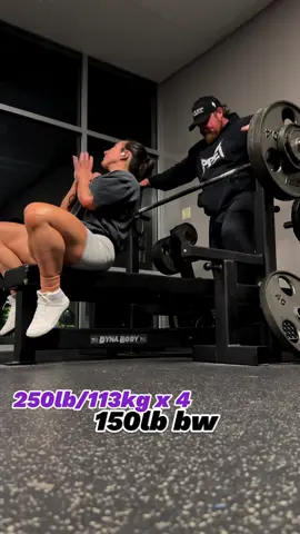 Road to 300lbs 💅🏽 #benchpress #chestday #powerlifting 