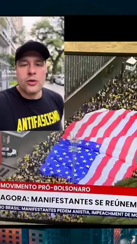 7 de setembro bandeira americana na Paulista #brasil #lula #esquerda #icl