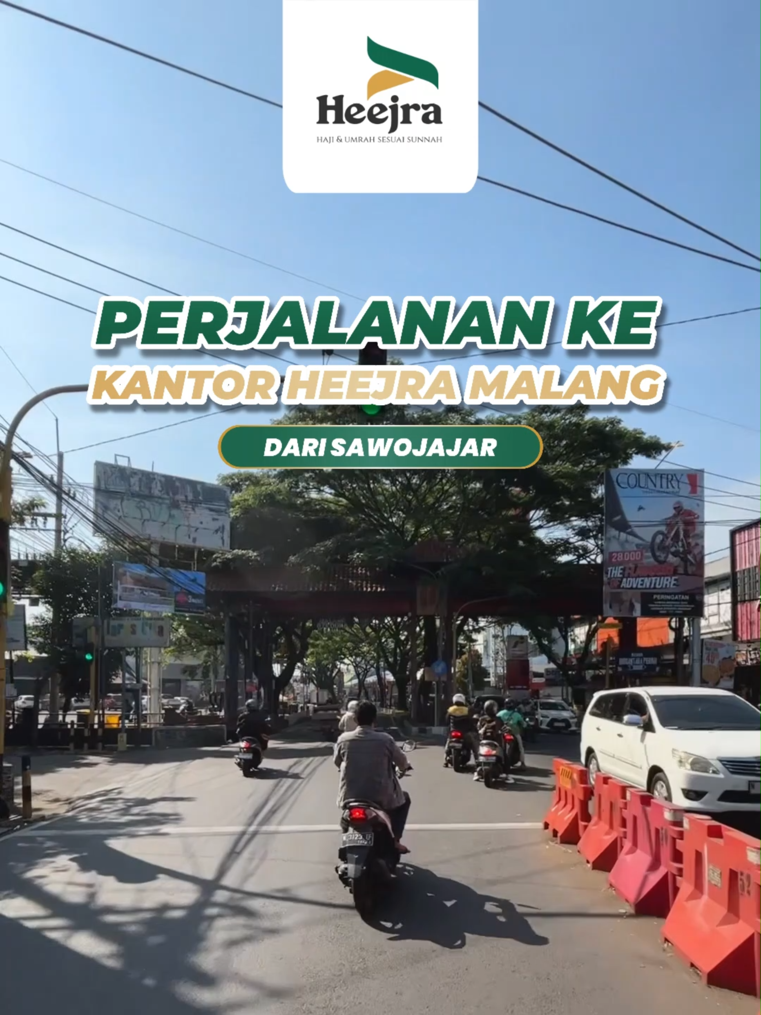 Perjalanan menuju Kantor Heejra Malang selalu penuh semangat  Di sini, kami siap mendampingi langkah Anda menuju Tanah Suci 🕋 Yuk, jangan tunda lagi! Daftarkan diri untuk paket Haji & Umroh bersama Heejra sekarang juga  #HajiDanUmrohBersamaHeejra