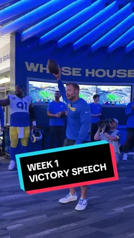 cue the week won victory speech! 🗣️ #larams #victory #pukanacua 