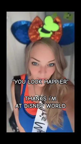 You look happier… #fyp #genx #happiestplaceonearth #disney 