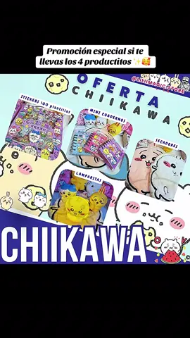 Fans de CHIIKAWA 🥰 que esperan para llevarse el suyo? Súper descuento si te llevas los 4 productos 🙀#ventasperu #chiikawa #hachiware #usagi 