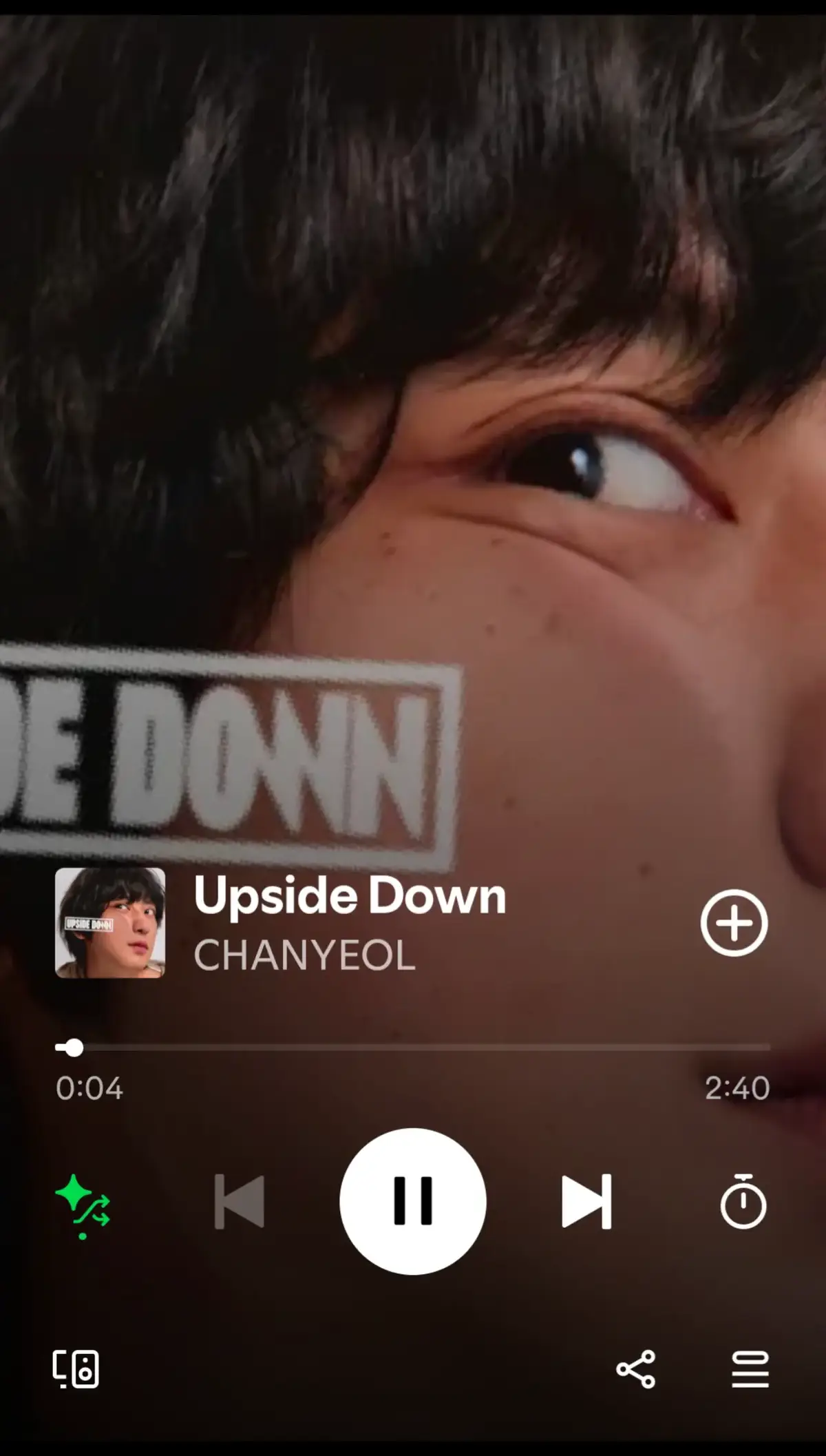 @weareone.exo_official #Chanyeol always capture my heart. Let's show our loves by streaming his music okay 👌 Love lots  #spotify #UpsideDown #fypkpop #EXO 
