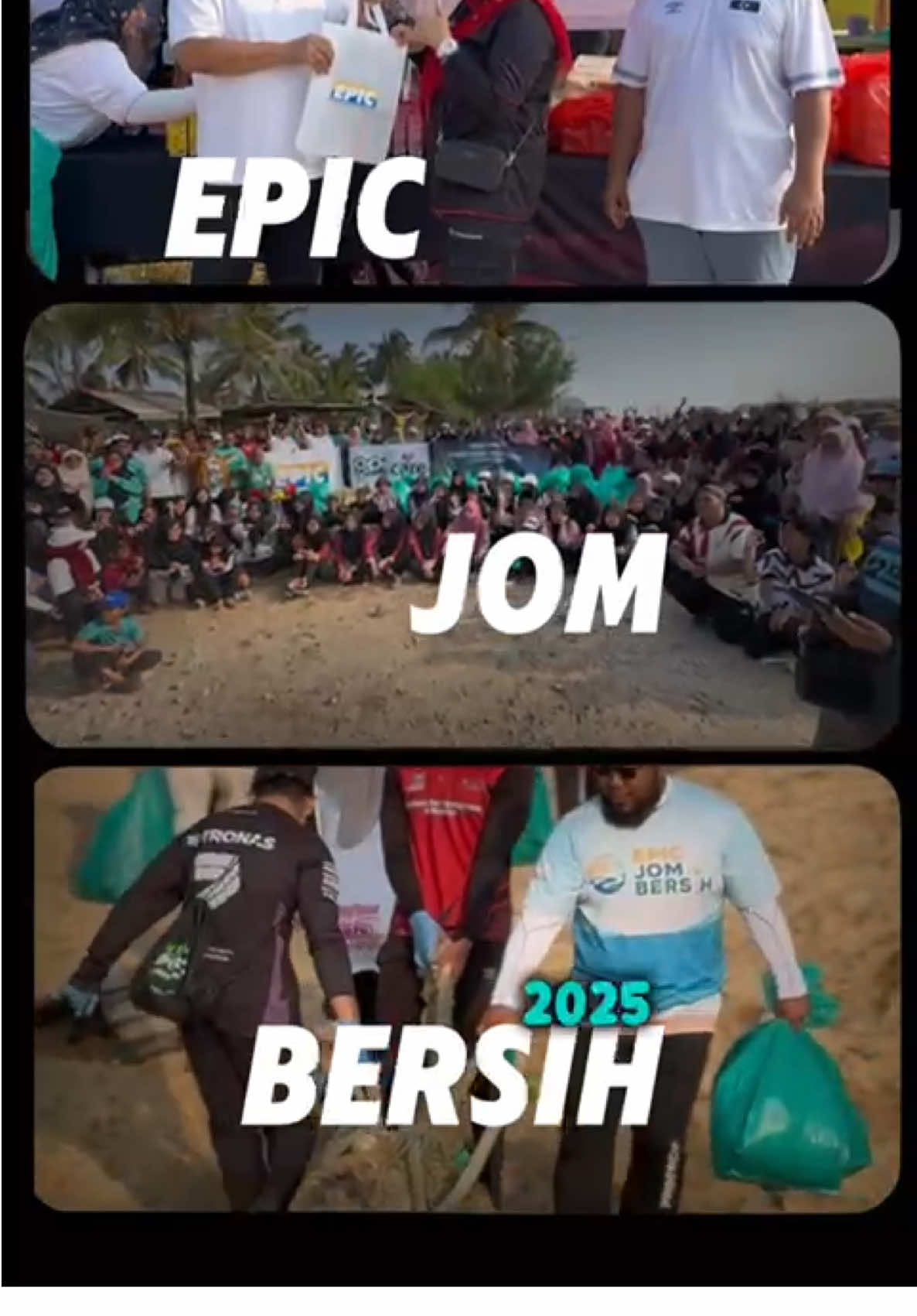 EPIC Berhad meneruskan usaha pemeliharaan alam sekitar menerusi “EPIC Jom Bersih 2025 – Pantai Tanjung Kuala Kemasik”. Program pembersihan pantai yang dianjurkan bersama NGO Geng Plastik Ija (GPI) ini menghimpunkan lebih 220 sukarelawan daripada EPIC Berhad, GPI, Pejabat Pendidikan Daerah Kemaman, SMK Badrul Alam Shah, SMK Kemasik, Hess Exploration And Production Malaysia B.V., JPKK Kemasik dan Honda Edaran Kemaman Sdn Bhd yang berganding bahu dalam misi memulihara keindahan pesisir pantai. Acara yang bermula seawal jam 7.30 pagi ini turut diserikan dengan kehadiran YB Ir. Haji Saiful Azmi Suhaili, ADUN Kemasik, yang turun padang bersama sukarelawan membersihkan kawasan pantai. Hasil usaha bersama, lebih 599 kilogram sampah berjaya dikutip, termasuk botol minyak pelincir enjin yang dikitar semula oleh GPI, dengan hasilnya disalurkan kepada NGO berkenaan bagi menyokong aktiviti pembersihan akan datang. EPIC Berhad merakamkan setinggi-tinggi penghargaan kepada semua rakan kerjasama dan sukarelawan yang menjayakan inisiatif ini. Bersama, kita terus memupuk kesedaran awam dan menggerakkan usaha memelihara alam sekitar untuk generasi akan datang. #EPICBerhad #EPICGroup #EPICJomBersih2025 #CSR