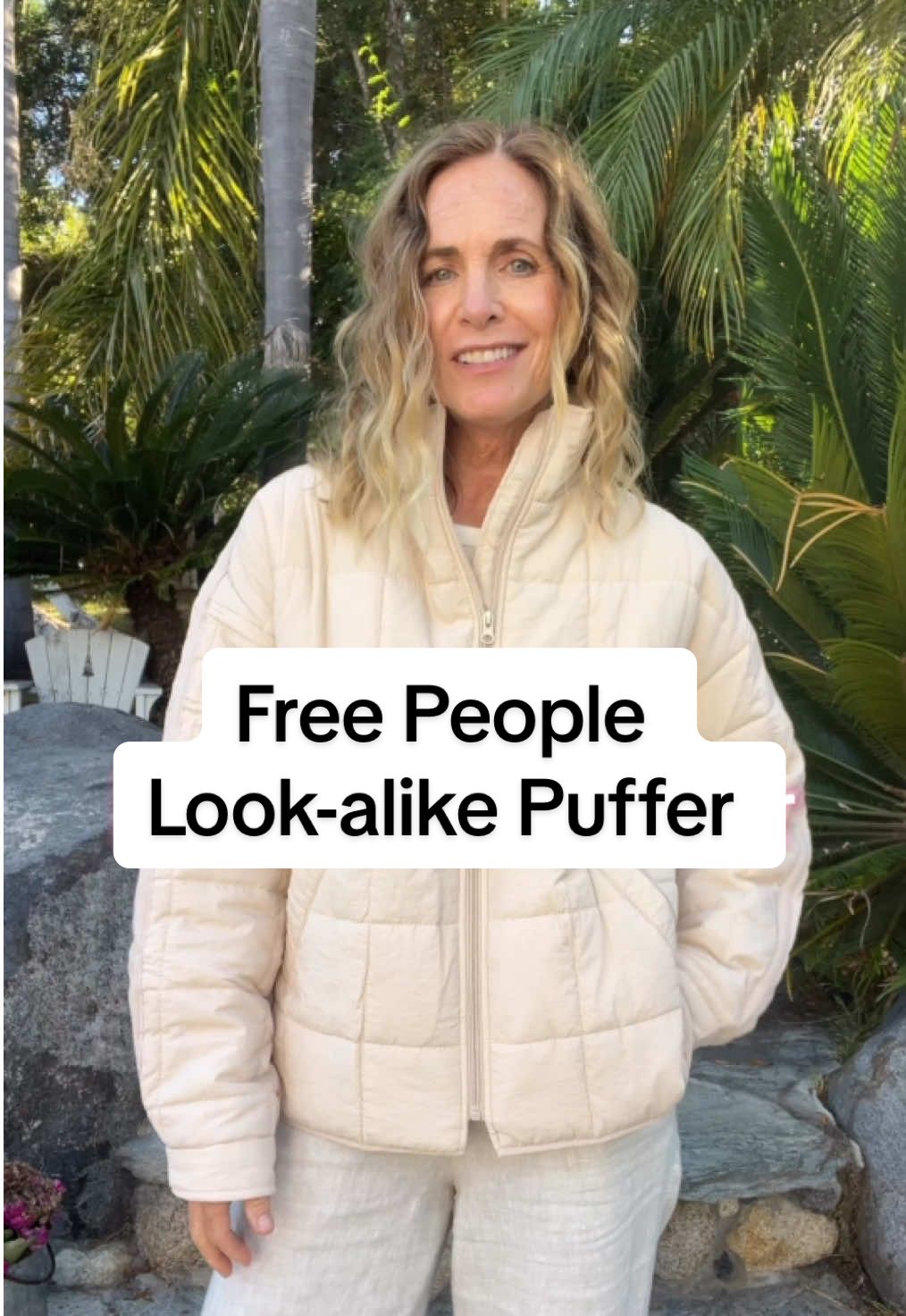 Stop scrolling… this jacket looks like a Free People Puffer but it’s under $40! ✨ I love finding those budget-friendly pieces that still feel luxe and stylish—because chic doesn’t have to mean pricey. I’m 5’4” wearing Small jacket.  Fashion over 50 should be fun, cool, and wearable without breaking the bank. And yes ladies, we can rock a puffer and make it look high-end at any age. https://liketk.it/5njbs  #over50 #over50faahion