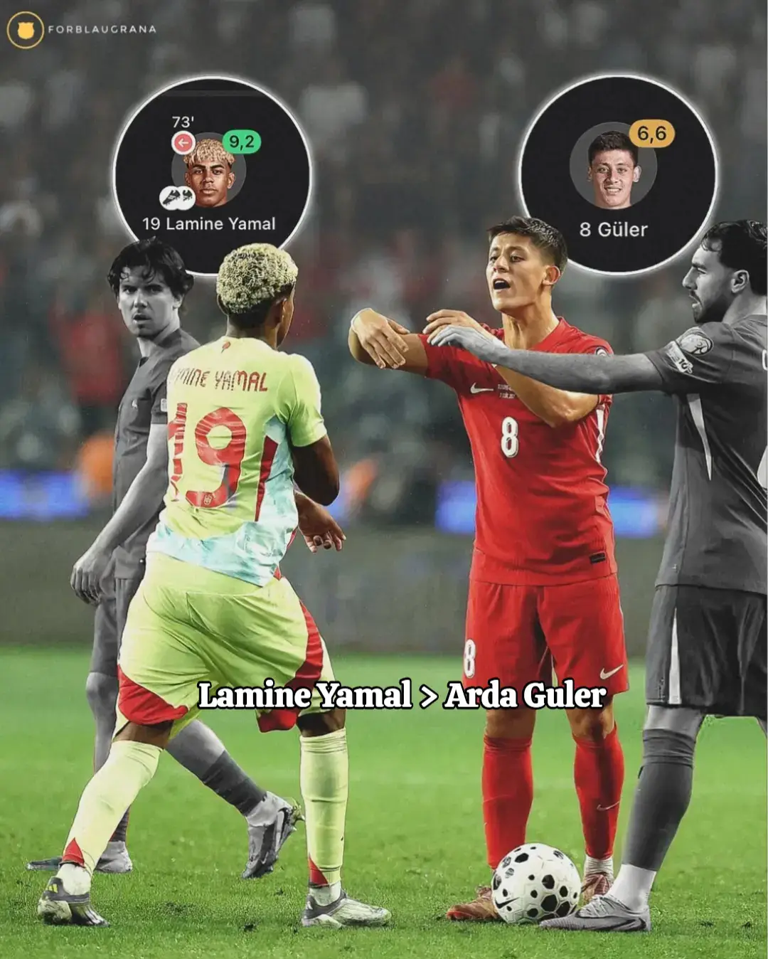 yamal sekali lagi membuktikan bahwa dirinya tidak dapat dibandingkan dengan Arda Guler 🤫 #lamineyamal #ardagüler #barcelona #realmadrid #spain 