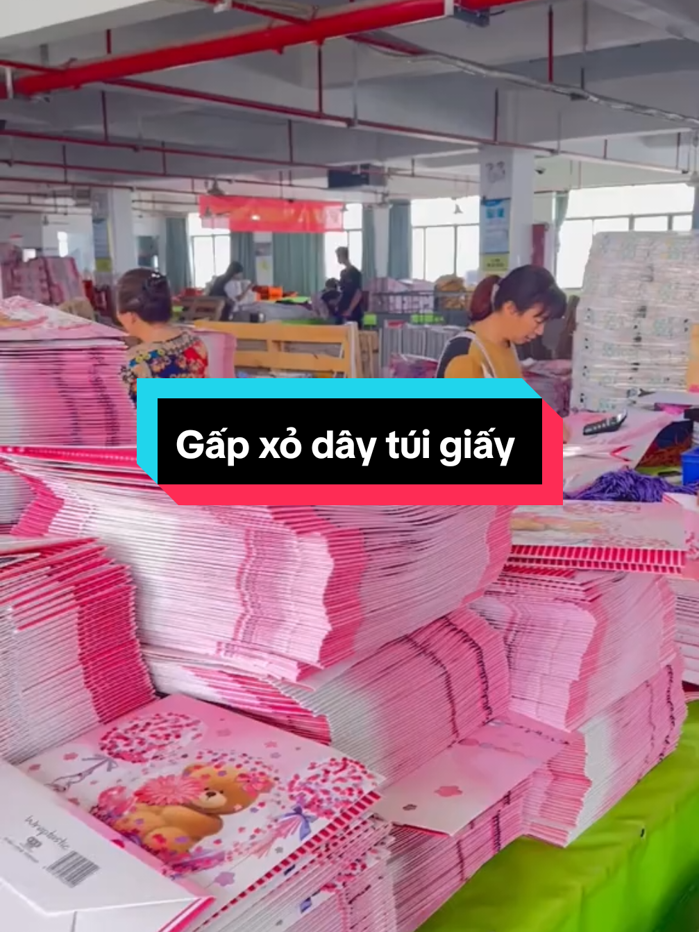 Em cần nữ rảnh buổi tối. Nhận túi giấy về gap và xỏ dây. Tuần cũng được hơn trieu. Chị nào làm mai em giao. #vieclamtainha #foryou #xh 