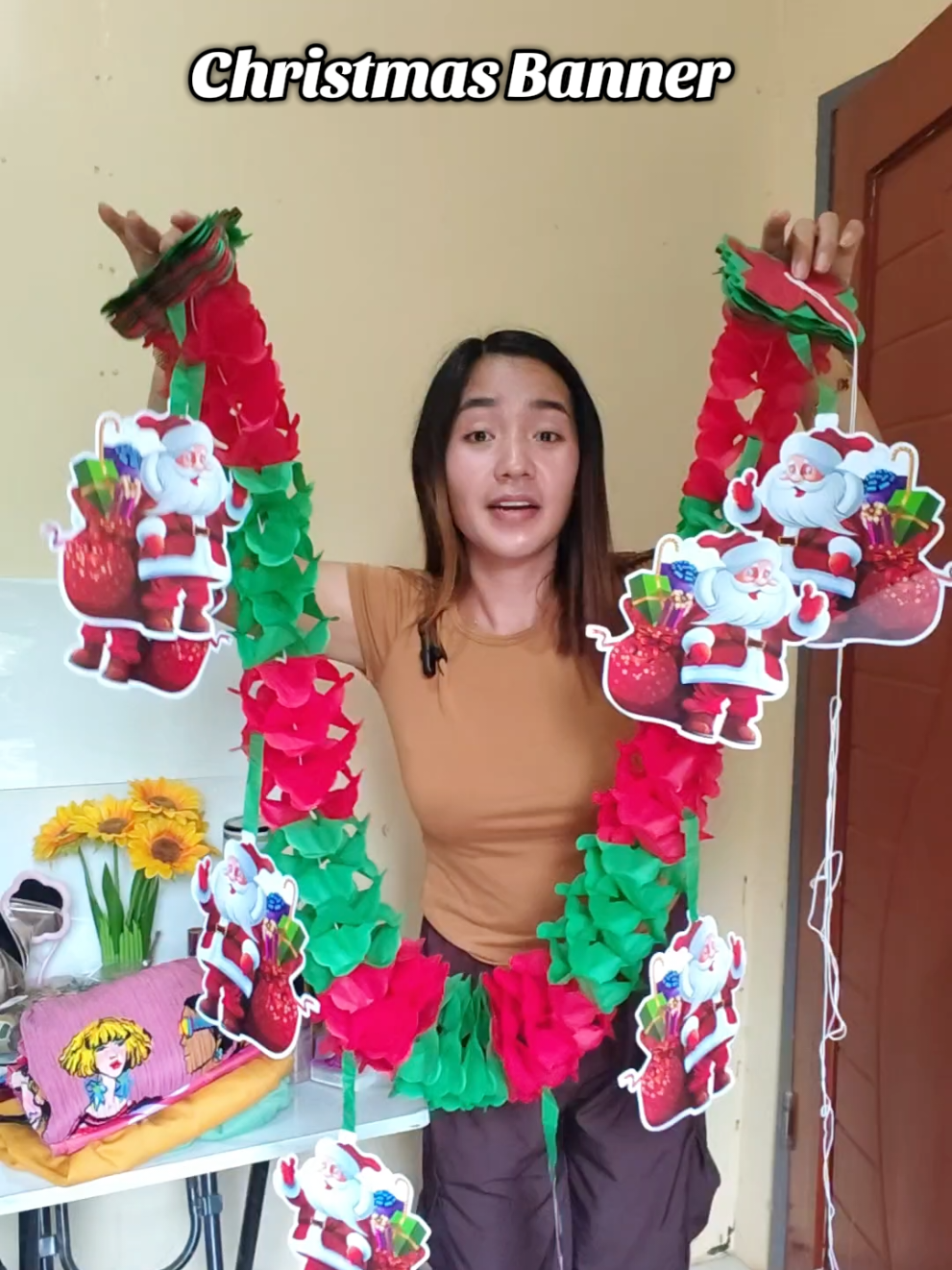 pang decor sa wall/bintana niyo this Christmas #christmasbanner #christmasdecor #christmasdecoration 