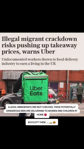 ILLEGAL IMMIGRANTS ARE NOT CHECKED, THESE POTENTIALLY DANGEROUS MEN ARE DELIVERING TO WOMEN AND CHILDREN AT HOME 😡 BOYCOTT THEM 🚲 🏍️ 🍔