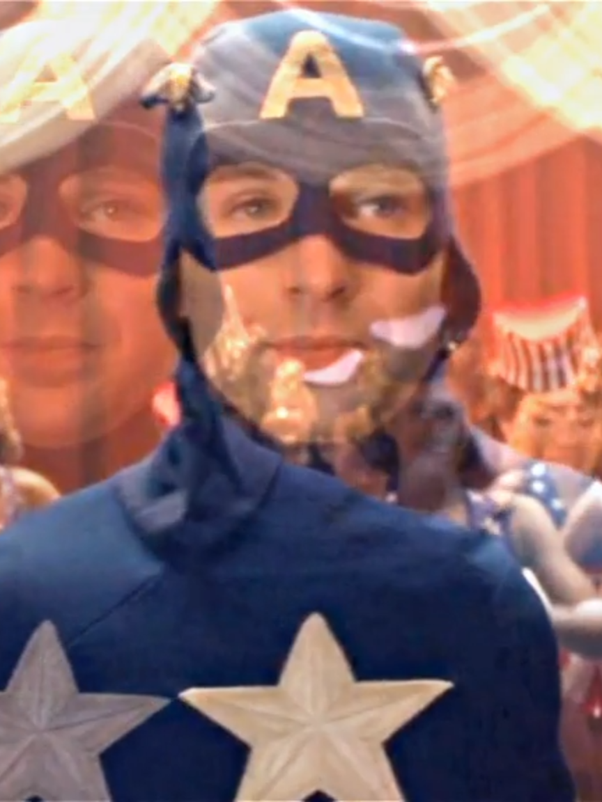 im so happy that cap skin n emote is free 🤘🤗 \\ i tried to make the audio sound like its coming out of a speaker but idk if that worked ib/ac @owenswag5 #fypシ゚viral #fyp #explore #captainamerica #chrisevans #steverogers #steve #marvelrivals #marvel #rivals #mcu #spiderman #labubu #jugg