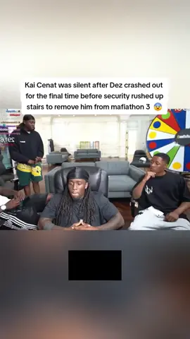 Kai Cenat was silent after Dez crashed out for the final time before security rushed up stairs to remove him from mafiathon 3 #fyp #kaicenat #mafiathon3