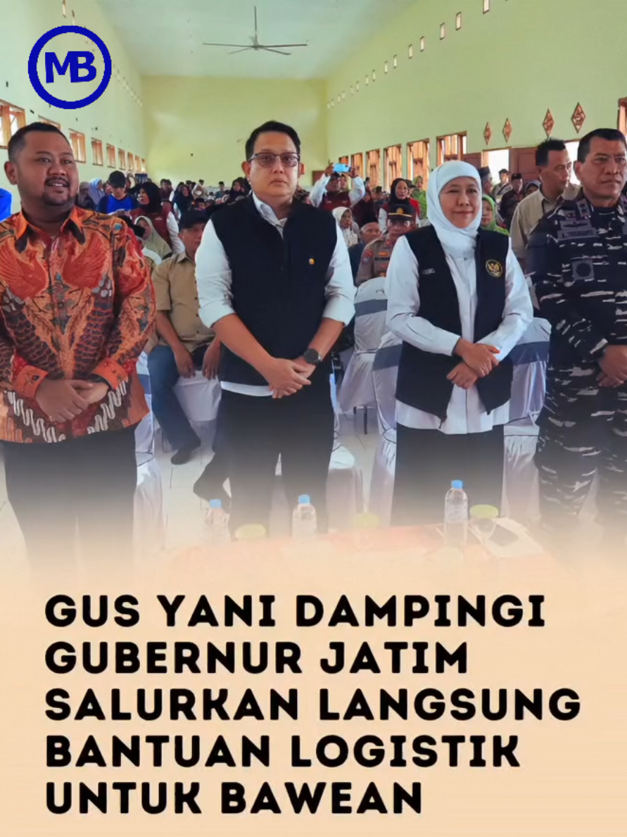 Bupati Gresik Dampingi Gubernur Jatim Salurkan Langsung Bantuan Logistik untuk Warga Bawean @pemkabgresik @kominfogresik