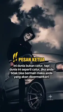 ini dunia bukan catur.