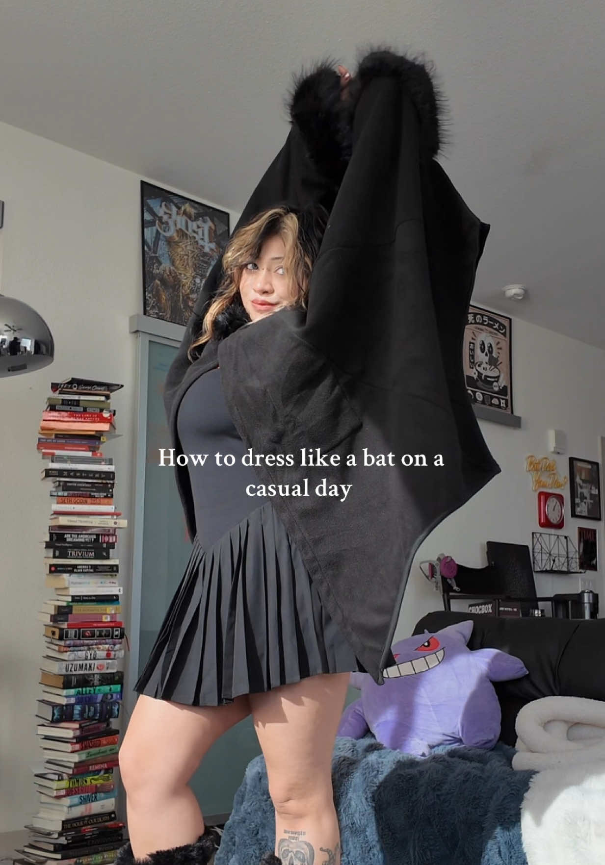 Because Halloween is a yearly mentality, not just October.  . . . #goth #tiktokshopcreatorpicks #fallfashion #gothfashion #altfashion 