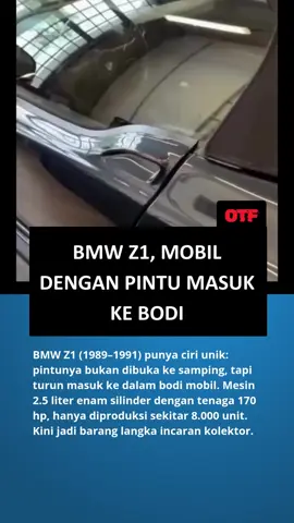 BMW Z1, Mobil dengan Pintu Masuk ke Bodi “Bukan dibuka ke samping, tapi pintunya masuk ke dalam bodi mobil! BMW Z1 unik banget, diproduksi terbatas, dan sekarang jadi incaran kolektor.” #onthefact #BMWZ1 #MobilUnik #MobilLangka #CarCulture 