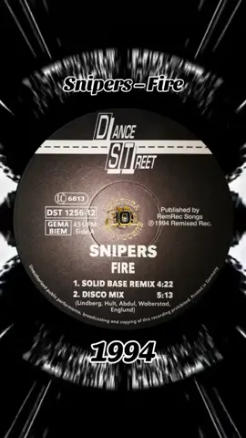 Snipers - Fire, 1994. Cultura Eurodance 90's  #eurodance  #Techno #90s 