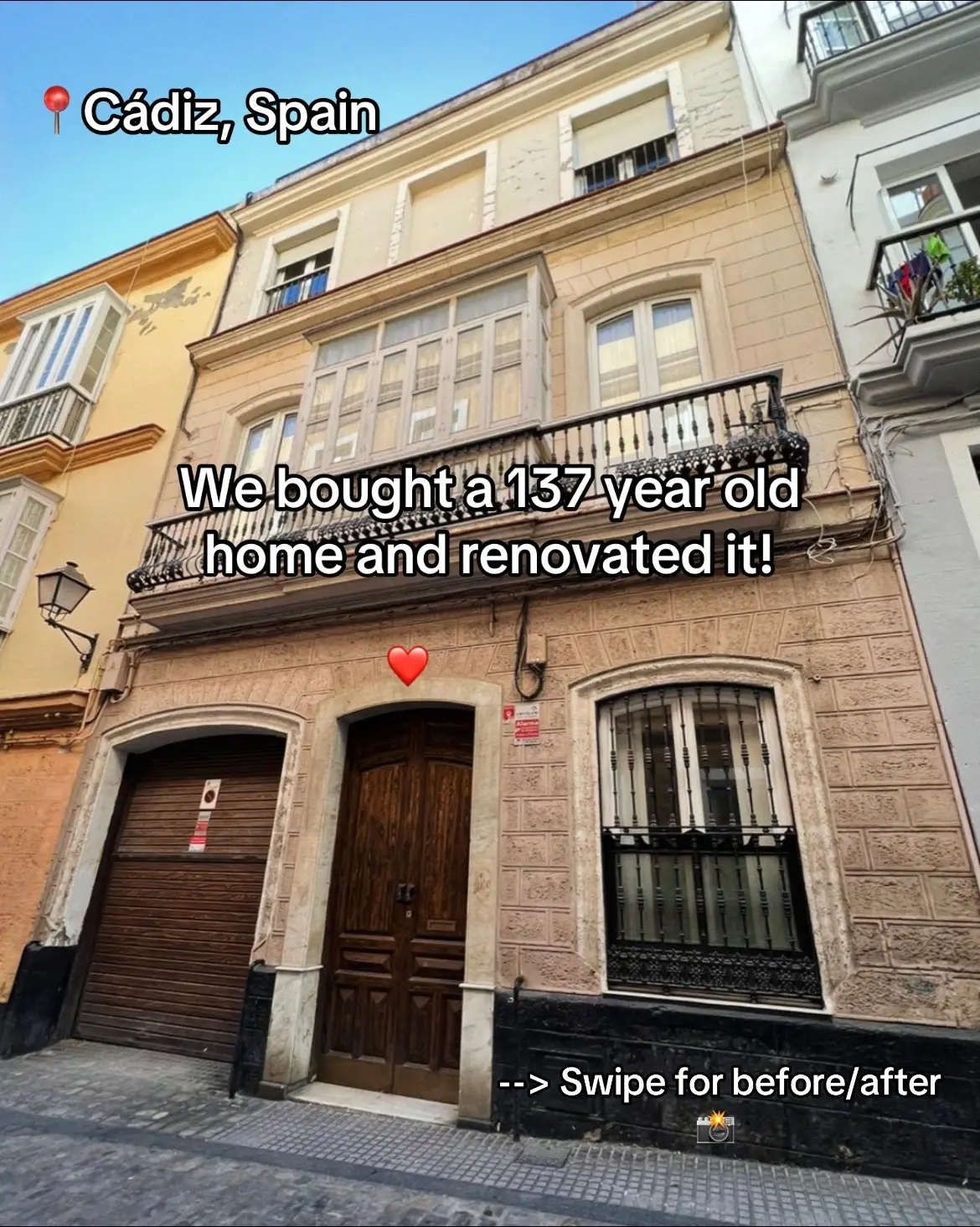 This has been a dream 10 years in the making! We started the process of trying to buy this house in August of last year and finally closed February of 2025. We had many issues with the heating system, AC, humidity, bureaucracy with the city, banks, mortgage application, contractors and supply chain. It was so much work and effort but thankfully we had some key people that really helped make this project a reality (shoutout to the previous owner, our mortgage loan officer and my best friend Diego who helped managed the property when I was away). I’m so excited to share this project with you! Caleta Club is a 4 bedroom (sleeps 8), 3.5 bath, art space, office space, rooftop villa located in the heart of Cadiz. We are only an 8 minute walk from the beach and a hop and skip away from nearby coffee shops, bakeries, restaurants and bars! Caleta Club is part vacation rental and part artist residency. We are open to the public for renting on airbnb, booking.com and VRBO as of today although I’m currently mapping out timelines to welcome up to 4 artists at a time for a 3 week artist residency next fall. If you would like to learn more then stay tuned and follow us on IG @ caleta.club - would love to hear feedback or any thoughts and comments you may have! (Website coming soon!) #artistresidency #houseremodel #beforeaftertransformation #interiordesignideas #vacationrental 