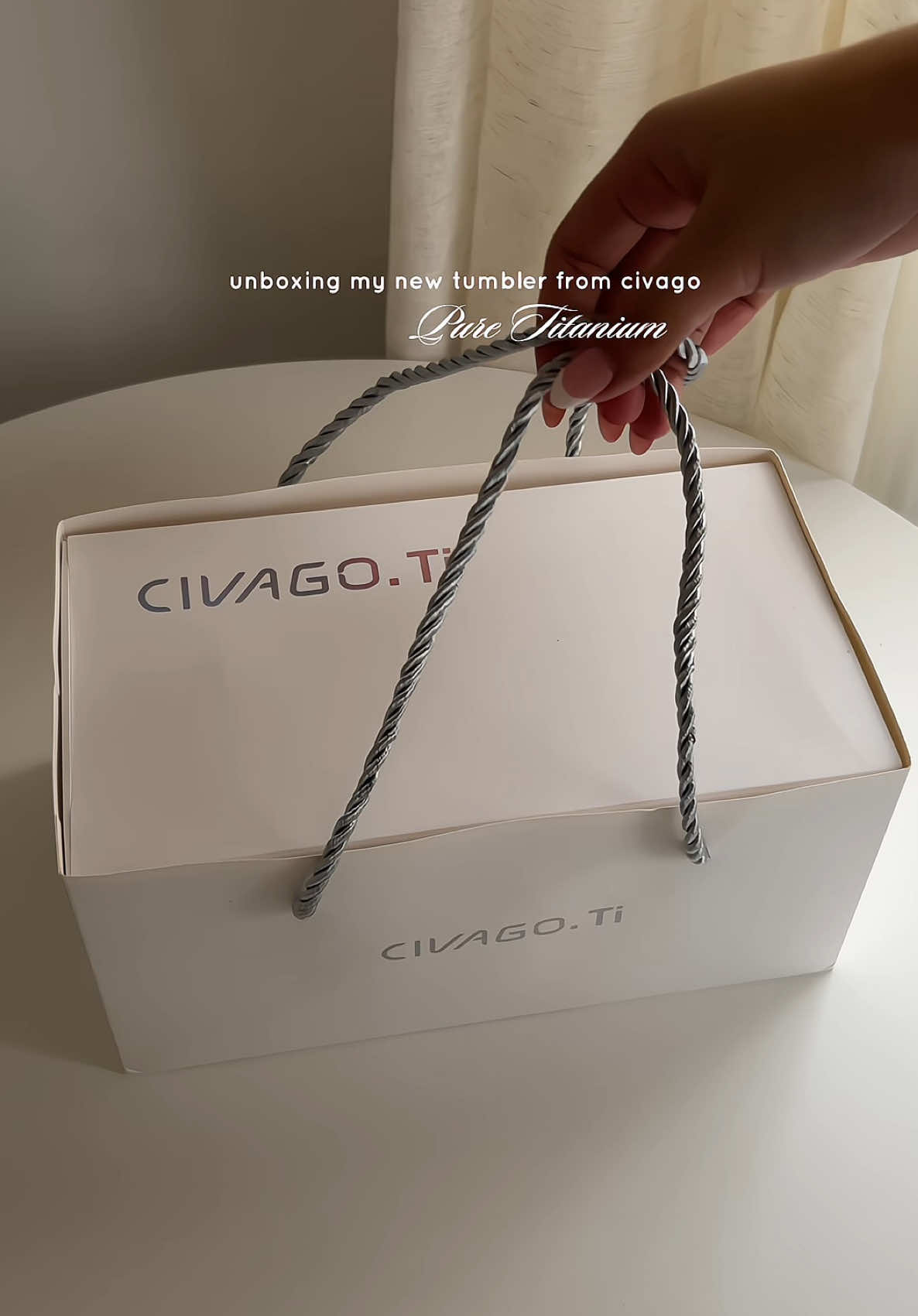 CIVAGO Pure Titanium Tumbler #civago #civagotumbler 