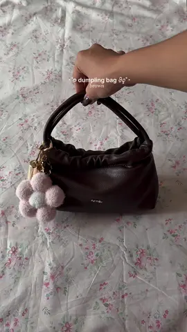 ahh the cutest bag! this bag is perf for quick errands 🥹💫 #bag #dumplingbag #cutebag #minibag #fyp 
