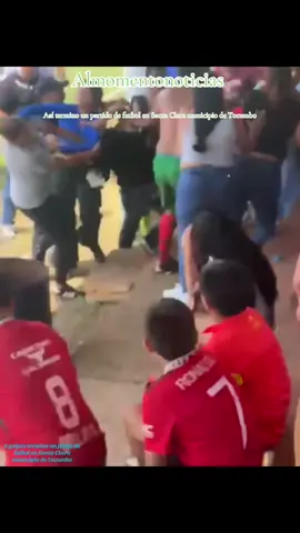 Así termino un partido de futbol en #santaclara #tocumbo