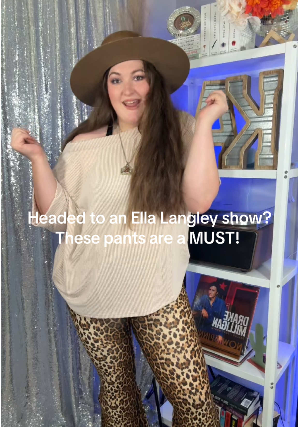 Ella Langley concert outfit inspo 🤩🖤🐆 #ellalangleyconcert #concertoutfit #getreadywithme #outfitinspo #ellalangleymusic 
