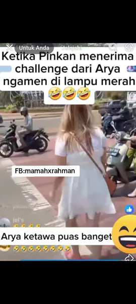 Pinkan ngamen di lampu merah,Ary ketawa ngakak 🤣bener2 yahh aryaa😆 #pinkanmambo #pinkanngamendilampumerah #arya #yglagiviral  #viralkan 