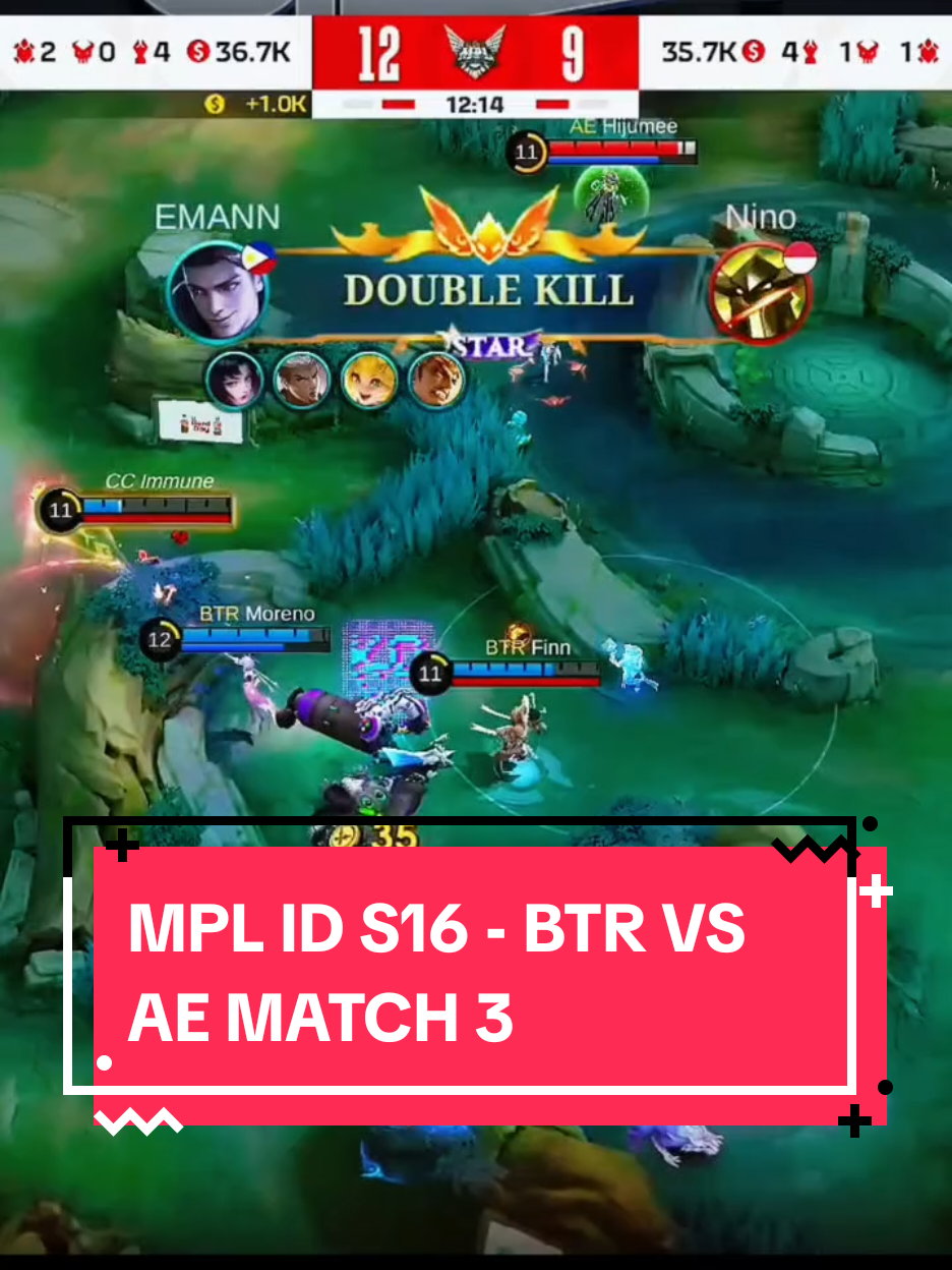 HIGHLIGHT MLBB - MPL ID S16 - BTR VS AE MATCH 3 🔥 #mplindonesia #MLBB #MobileLegendsBangBang 