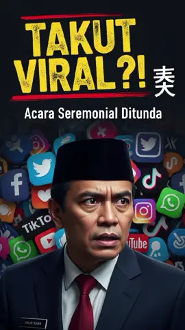 Acara Seremonial DITUNDA‼️Mendagri Takut Heboh di Medsos? 🚨