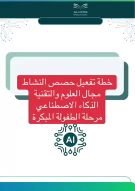 خطة تفعيل حصص النشاط مجال العلوم والتقنية موضوع الذكاء الاصطناعي مرحلة الطفولة المبكرة#مجال_العلوم_والتقنية #الذكاء_الاصطناعي #خطة_نشاط_للمعلمين #fyp #الطفولة_المبكرة 
