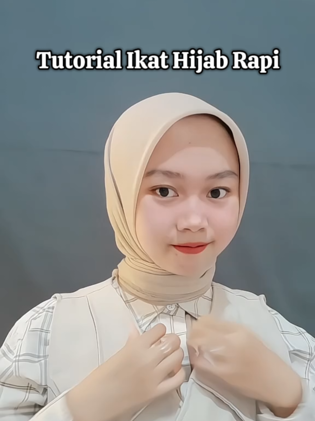 Tutorial hijab sat set tapi tetap elegan✨️ #turorialhijab #segiempat #hijabstyle 