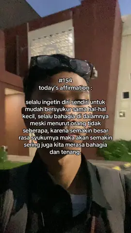 bahagia di hal-hal yang ga menurut semua orang keren.. #mindset #xyzbca #4u #afirmasi #positif 