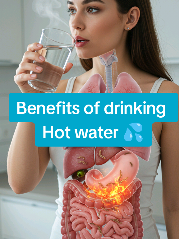 Benefits of drinking Hot water 💦. Unlock the Benefits of Hot Water: Morning Rituals You Need! Visit my old account  👇 👇 👇 👇 @Health care  #hotwater, #healthtips, #wellness, #hydration, #morningroutine 
